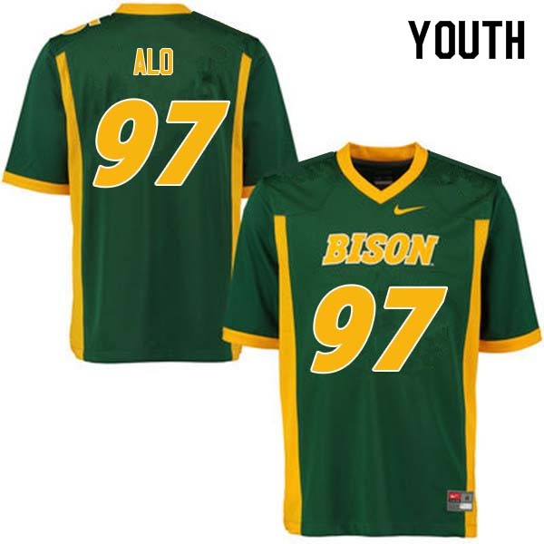 Youth #97 Quinn Alo North Dakota State Bison College Football Jerseys Sale-Green